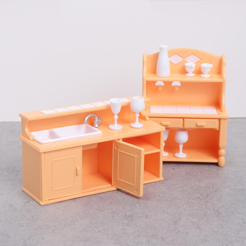 (.) 1 Set Dollhouse Kitchen Fu - Play Kitchen Set recension och pris