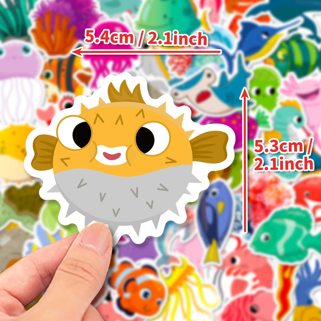 50Pcs Marine Life Stickers Dol - Kids Toys Stores recension och pris
